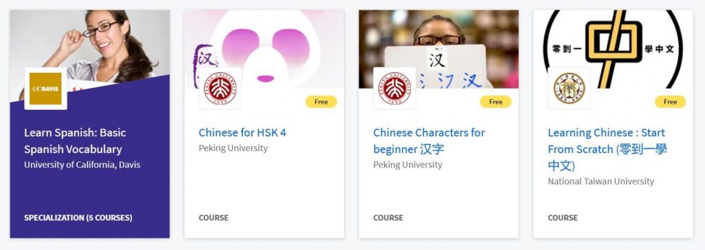Coursera Language Courses