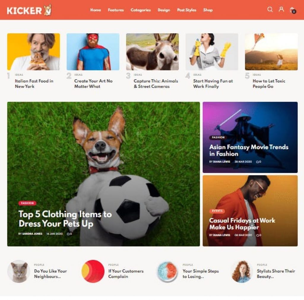 Kicker WordPress Theme
